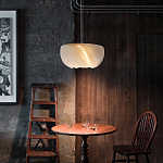 Подвесной светильник с белыми изящными декоративными лепестками Volumetric Petal Lamp варинант исполнения - 3 | Loft Concept в Красноярске