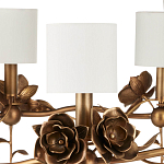 Люстра с каркасом в виде цветков розы и тканевыми абажурами Flowers and Fox Roses варинант исполнения - 2 | Loft Concept в Красноярске