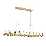 Люстра овальная с круглыми светодиодными источниками света Maxine Light варинант исполнения - 1 | Loft Concept в Красноярске