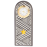 Часы подарочные настольные в виде погона Генерала из натурального камня Змеевик Silver Military Clock варинант исполнения - 4 | Loft Concept в Красноярске