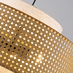 Подвесной светильник с декоративным поясом из плетеного бамбука Biuloggicu варинант исполнения - 5 | Loft Concept в Красноярске