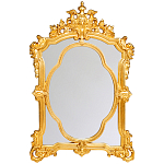 Зеркало с ажурной раме золотого цвета Classic Ornament Mirror варинант исполнения - 1 | Loft Concept в Красноярске