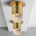 Потолочный светильник светодиодный с плафоном из натурального камня Purgatory варинант исполнения - 3 | Loft Concept в Красноярске