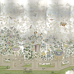 Обои ручная роспись Temple Newsam White Gold gilded silk варинант исполнения - 1 | Loft Concept в Красноярске