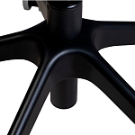 Стул с мягкой синей обивкой из велюра и подъемно-поворотным механизмом на черных колесиках Harper Blue варинант исполнения - 6 | Loft Concept в Красноярске