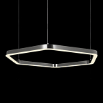 Люстра подвесная светодиодная в форме шестиугольника Диаметр 100 см Hexagon Horizontal варинант исполнения - 4 | Loft Concept в Красноярске