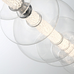 Подвесной светильник линейный с прозрачными стеклянными шарами разного диаметра Eurofase варинант исполнения - 6 | Loft Concept в Красноярске