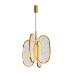 Люстра с гравировкой на акриловых плафонах Gravyura Bronze D 33 см варинант исполнения - 2 | Loft Concept в Красноярске