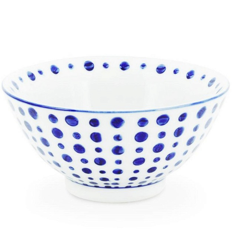 Салатник Cup Chino D14 Белый Синий Салатник Cup Chino D14 Белый Синий в Красноярске | Loft Concept