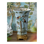 Ваза из фарфора с бронзовыми элементами Tropical Garden варинант исполнения - 6 | Loft Concept в Красноярске