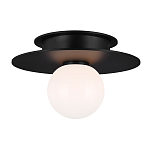 Потолочный светильник с шарообразным плафоном из белого матового стекла Generation Lighting варинант исполнения - 2 | Loft Concept в Красноярске