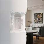 Встраиваемый в стену гипсовый светильник под покраску с колоннами и арками в античном стиле Antiquity Athena варинант исполнения - 15 | Loft Concept в Красноярске