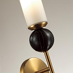 Бра с цилиндрическим матовым плафоном и шаром из камня на металлическом основании Orb Essence варинант исполнения - 3 | Loft Concept в Красноярске