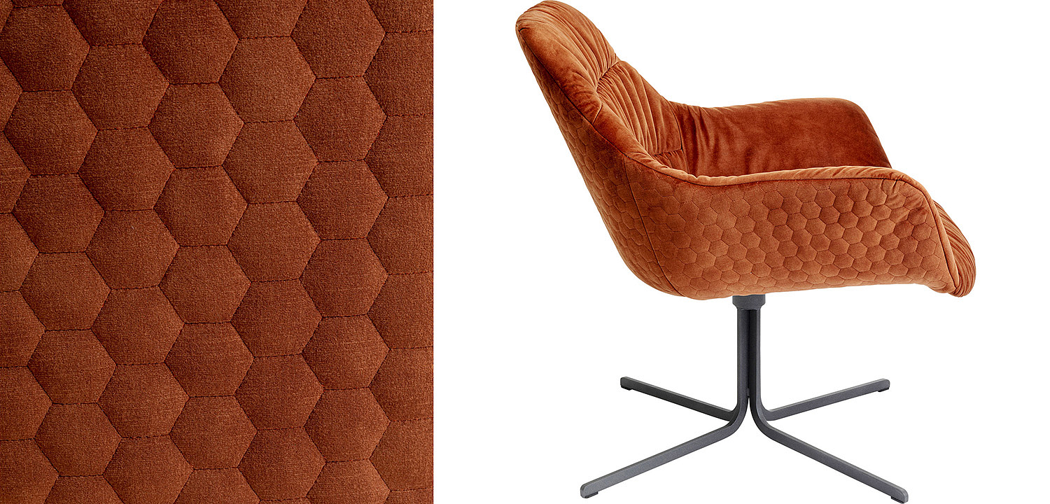 Кресло вращающееся Cinnamon Honeycomb - Loft-Concept в Красноярске