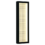 Светодиодное прямоугольное бра из металла черного цвета Lattice Lux варинант исполнения - 5 | Loft Concept в Красноярске