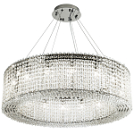 Круглая люстра с хрустальными подвесками хром Crystal Art Chrome Chandelier 16 варинант исполнения - 2 | Loft Concept в Красноярске