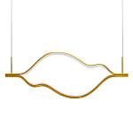 Подвесной светильник волнообразный изогнутый цвета латунь 3000К Spiral Lighting варинант исполнения - 1 | Loft Concept в Красноярске