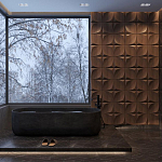 Гипсовая 3D панель с принтографией PM-22 варинант исполнения - 1 | Loft Concept в Красноярске