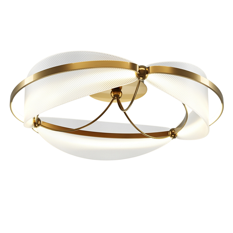 Потолочный светильник Breeze 3000К 45Вт Латунь Прозрачный в Красноярске | Loft Concept 