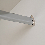 Шкаф бежевый двухдверный с полками и штангой Eccentricity варинант исполнения - 5 | Loft Concept в Красноярске