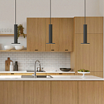 Подвесной светильник светодиодный черный Light Durability варинант исполнения - 1 | Loft Concept в Красноярске