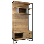 Стеллаж под TV в стиле лофт с открытыми полками и 2-мя ящиками Urban Style Space варинант исполнения - 1 | Loft Concept в Красноярске