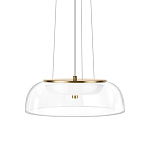 Подвесной светильник  с плоским прозрачным стеклянным плафоном Grada Light варинант исполнения - 1 | Loft Concept в Красноярске