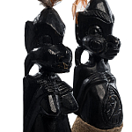 Комплект из 2-х деревянных статуэток Asmat Statuettes Black варинант исполнения - 6 | Loft Concept в Красноярске