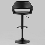 Барный стул черного цвета Strohach варинант исполнения - 4 | Loft Concept в Красноярске