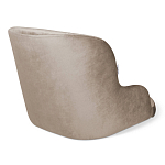 Стул с мягкой бежевой обивкой из велюра и подъемно-поворотным механизмом на черных колесиках Harper Beige варинант исполнения - 2 | Loft Concept в Красноярске