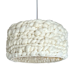 Вязаный шерстяной светильник Knitted wool lamp Cylinder варинант исполнения - 3 | Loft Concept в Красноярске