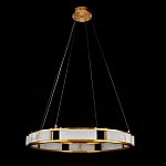 Люстра в виде кольца из натурального камня Golden Alavastor варинант исполнения - 2 | Loft Concept в Красноярске
