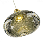 Подвесной светильник с прозрачным стеклянным плафоном округлой формы Effervia  варинант исполнения - 14 | Loft Concept в Красноярске