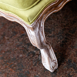 Диван из натурального бука бежевый с изображением птиц и цветов Beige Green Chinoiserie Garden Sofa варинант исполнения - 6 | Loft Concept в Красноярске