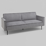 Диван современный вельветовый прямой Worcester Серый варинант исполнения - 1 | Loft Concept в Красноярске