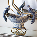 Фарфоровая чаша с птицами Blue and White варинант исполнения - 4 | Loft Concept в Красноярске
