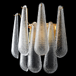Бра с подвесками из рифленного стекла в форме капель Textured Glass варинант исполнения - 2 | Loft Concept в Красноярске