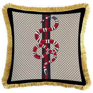 Декоративная подушка Cтиль Gucci Micrurus Snake