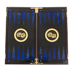 Нарды настольные из натурального камня лазурит и долерит Backgammon from Stone варинант исполнения - 2 | Loft Concept в Красноярске