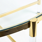 Кофейный столик со столешницей из стекла Crossy варинант исполнения - 3 | Loft Concept в Красноярске