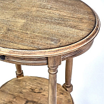 Деревянный овальный кофейный стол Margery Provence Coffee Table варинант исполнения - 4 | Loft Concept в Красноярске