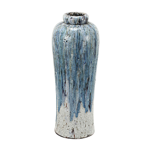 Ваза Terracotta Vase blue-white high