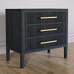 Тумба Primo  с тремя ящиками шпон Черный дуб варинант исполнения - 3 | Loft Concept в Красноярске