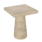 Столик приставной с квадратной столешницей Textured Cream Table варинант исполнения - 2 | Loft Concept в Красноярске