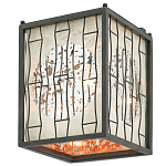 Бра с круглой зеркальной вставкой с эффектом ржавчины Stunning Radiance варинант исполнения - 3 | Loft Concept в Красноярске