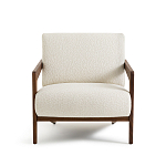 Кресло Avalon White Boucle из массива ореха варинант исполнения - 4 | Loft Concept в Красноярске