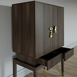 Кабинетный шкаф Elsa Dreams Walnut с 2-мя ящиками варинант исполнения - 2 | Loft Concept в Красноярске