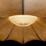 Подвесной светильник с белым фигурным абажуром и мягкими волнистыми краями Cloud Motion  варинант исполнения - 14 | Loft Concept в Красноярске