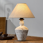 Настольная лампа с керамическим фактурным основанием и тканевым абажуром Eastern Tale варинант исполнения - 3 | Loft Concept в Красноярске