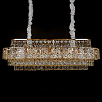 Люстра овальной формы хрустальная в неоклассическом стиле Majesty варинант исполнения - 1 | Loft Concept в Красноярске